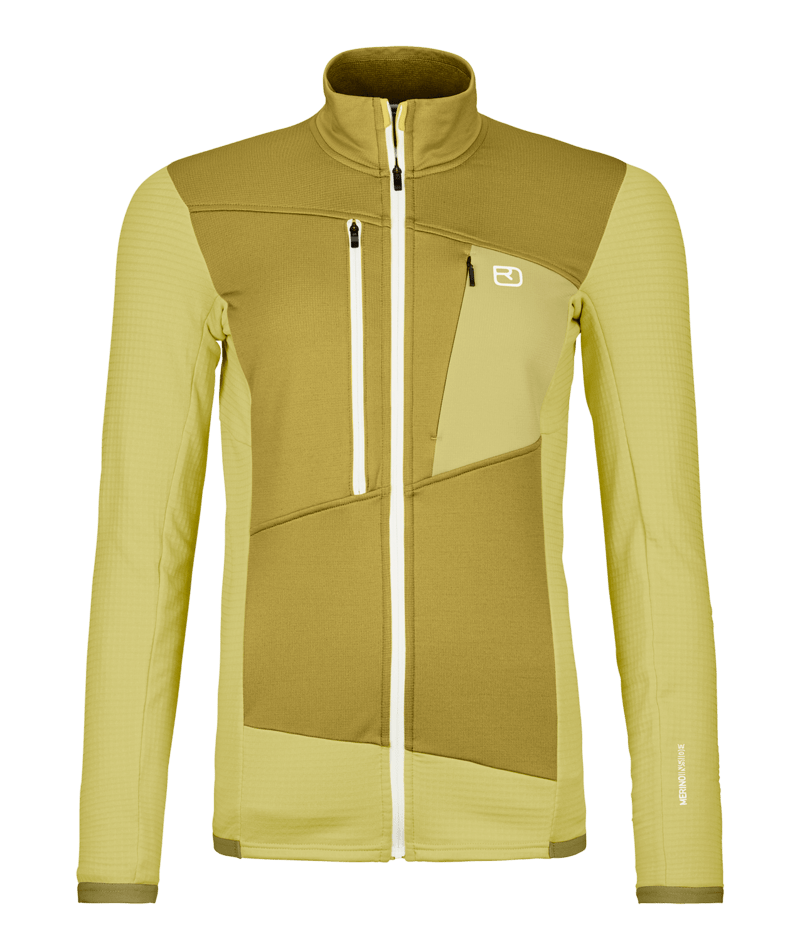 "FLEECE GRID JACKET W" - wabisabi
