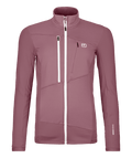 "FLEECE GRID JACKET W" - "dusk rose"