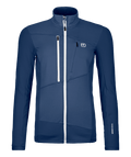 "FLEECE GRID JACKET W" - "blue nunatak"