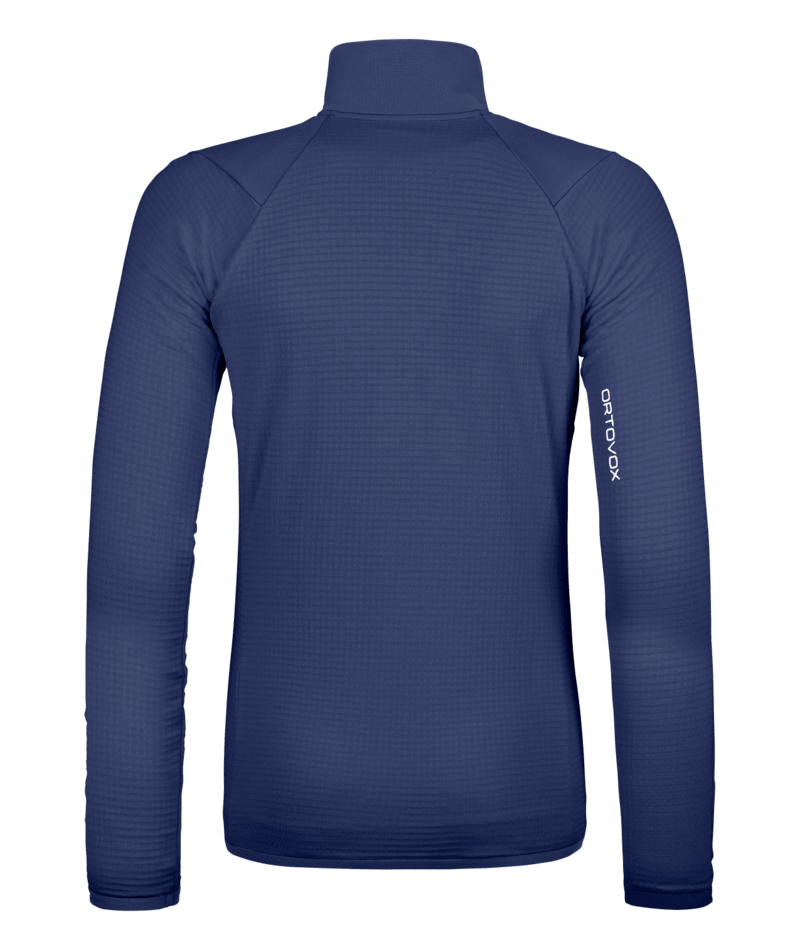 "FLEECE GRID JACKET W" - "blue nunatak"