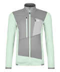 "FLEECE GRID JACKET W" - "green acid"