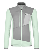 "FLEECE GRID JACKET W" - "green acid"