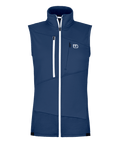 "FLEECE GRID VEST W" - "blue nunatak"
