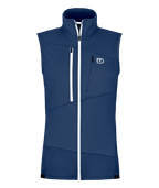 "FLEECE GRID VEST W" - "blue nunatak"