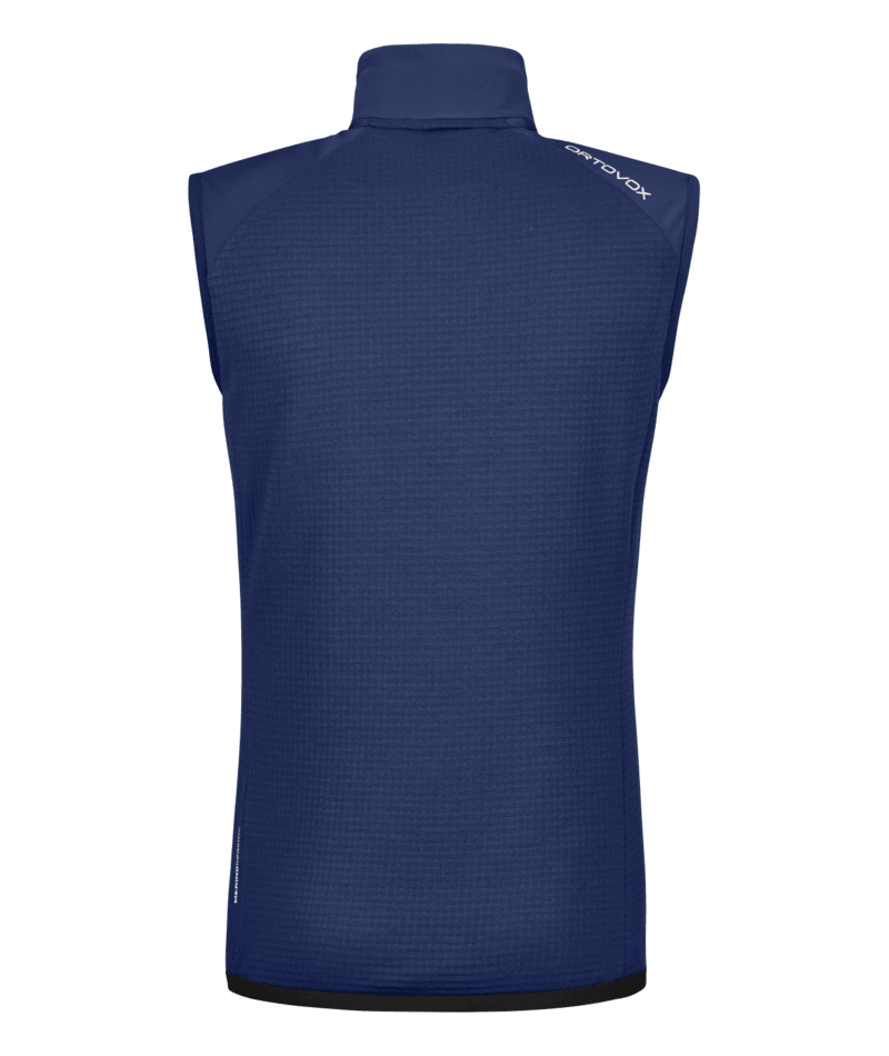 "FLEECE GRID VEST W" - "blue nunatak"