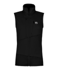 "FLEECE GRID VEST W" - "black raven"