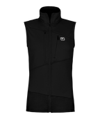 "FLEECE GRID VEST W" - "black raven"