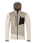 "FLEECE GRID HOODY M" - "white chalk"