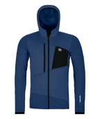 "FLEECE GRID HOODY M" - "blue nunatak"