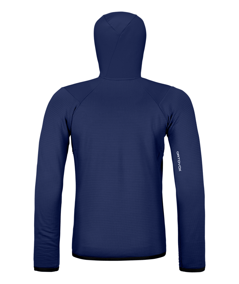 "FLEECE GRID HOODY M" - "blue nunatak"