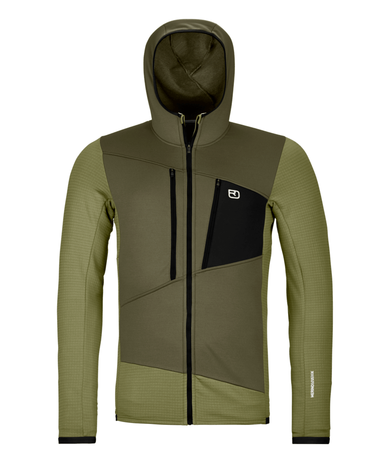 "FLEECE GRID HOODY M" - "wild herbs"