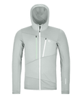"FLEECE GRID HOODY M" - "grey ice"