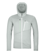 "FLEECE GRID HOODY M" - "grey ice"