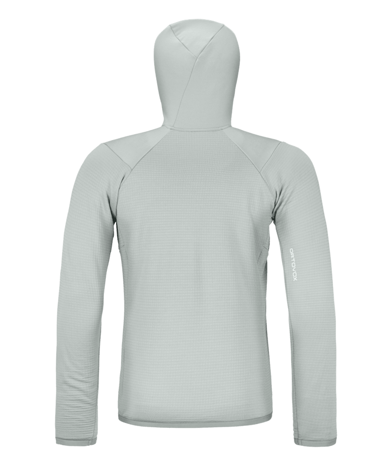 "FLEECE GRID HOODY M" - "grey ice"