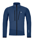 "FLEECE GRID JACKET M" - "blue nunatak"