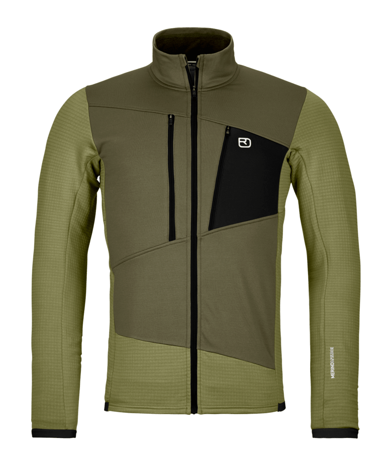 "FLEECE GRID JACKET M" - "wild herbs"