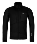 "FLEECE GRID JACKET M" - "black raven"