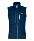 "FLEECE GRID VEST M" - "deep ocean"