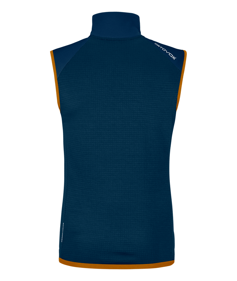 "FLEECE GRID VEST M" - "deep ocean"