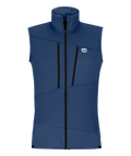 "FLEECE GRID VEST M" - "blue nunatak"