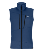 "FLEECE GRID VEST M" - "blue nunatak"