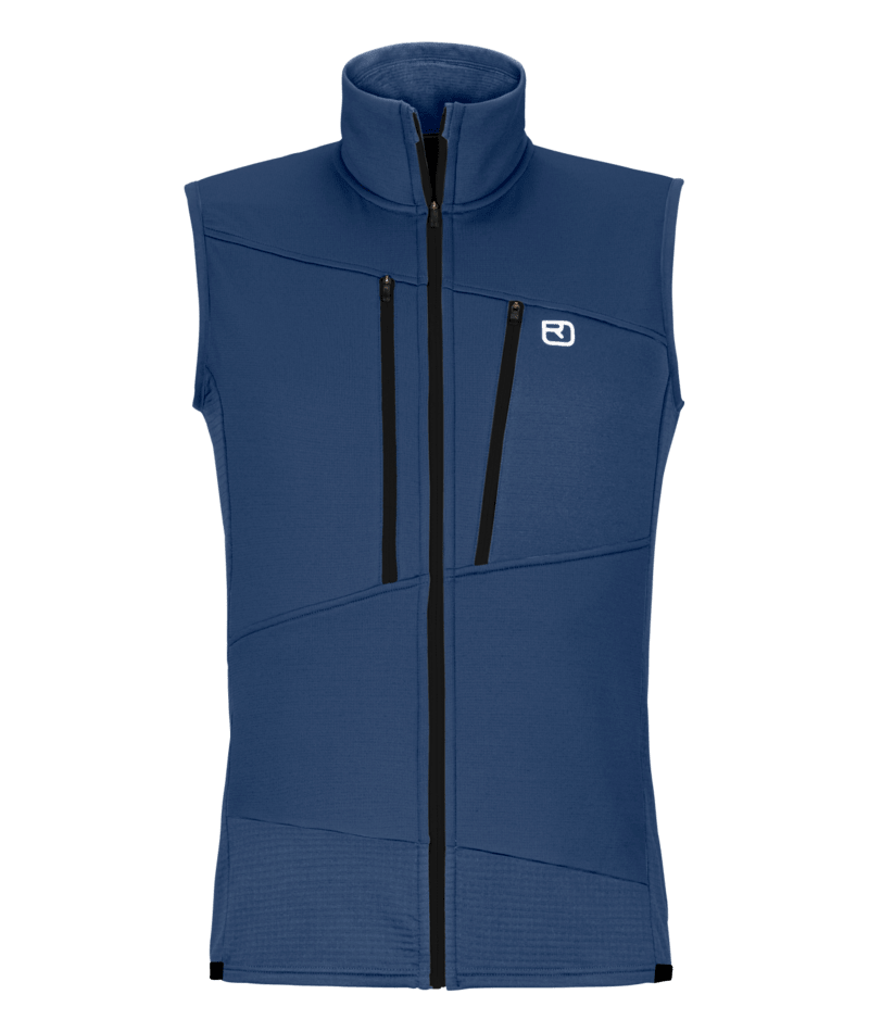 "FLEECE GRID VEST M" - "blue nunatak"