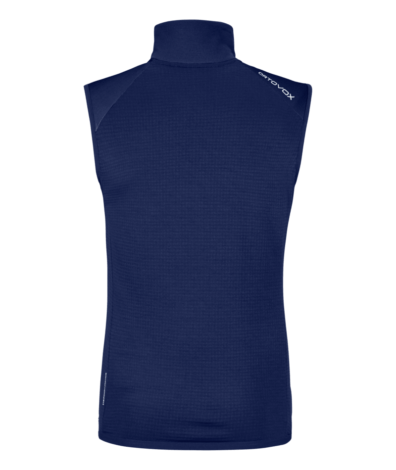 "FLEECE GRID VEST M" - "blue nunatak"