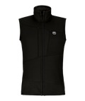 "FLEECE GRID VEST M" - "black raven"