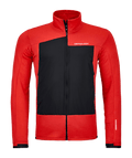"RESCUE FLEECE GRID JACKET M" - "rescue red"