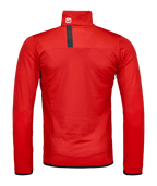 "RESCUE FLEECE GRID JACKET M" - "rescue red"