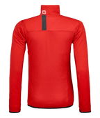 "RESCUE FLEECE GRID JACKET W" - "rescue red"