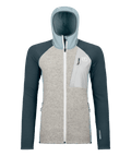 "FLEECE GP CLASSIC KNIT HOODY W" - "glacier grey"