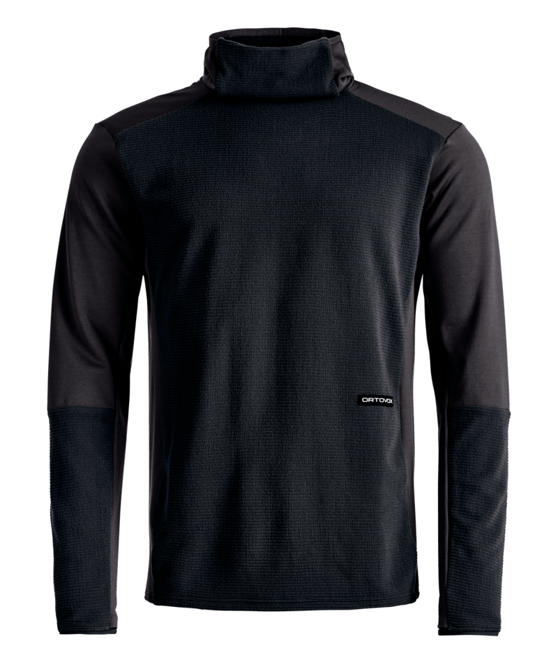 "FLEECE CORD HOODIE M" - "black raven"