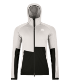 "FLEECE RIB HOODY W" - "white tea"