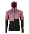 "FLEECE RIB HOODY W" - "dusk rose"