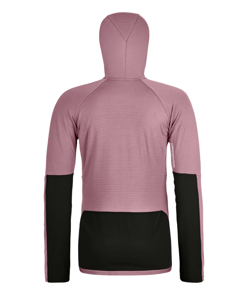 "FLEECE RIB HOODY W" - "dusk rose"