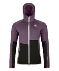 "FLEECE RIB HOODY W" - "wild berry"