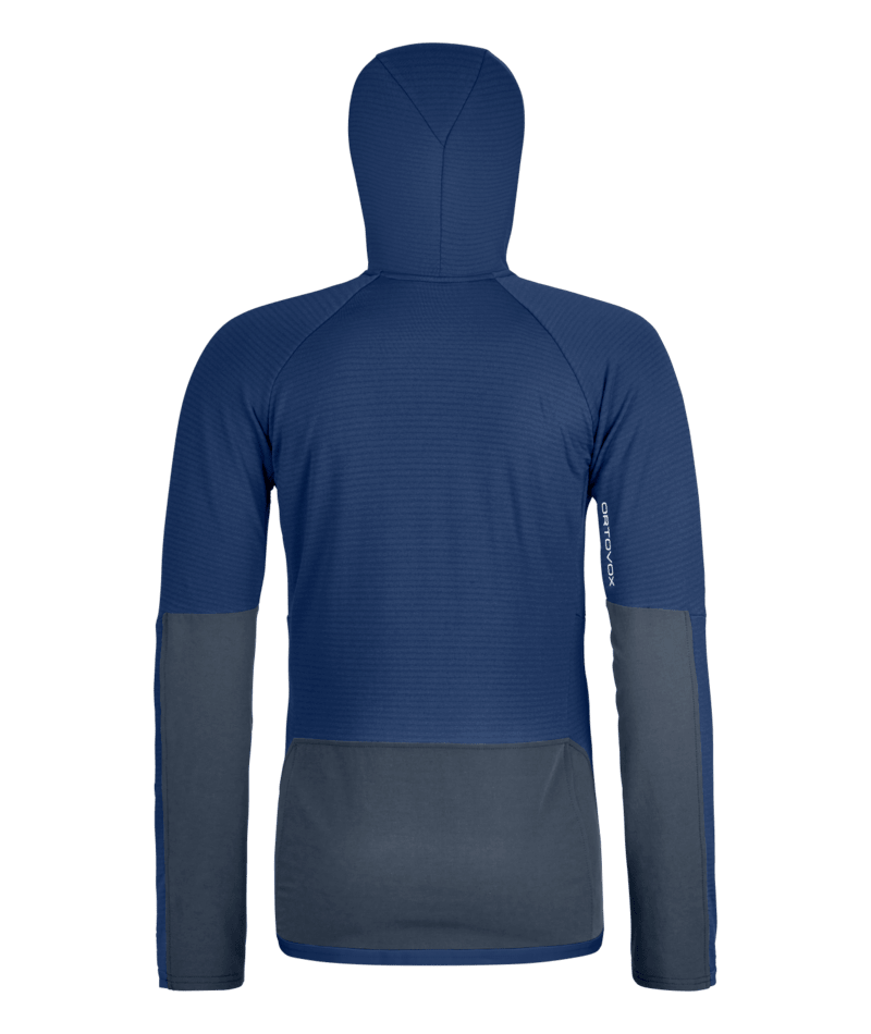 "FLEECE RIB HOODY W" - "blue nunatak"