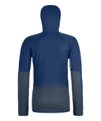 "FLEECE RIB HOODY W" - "blue nunatak"