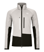 "FLEECE RIB JACKET W" - "white tea"