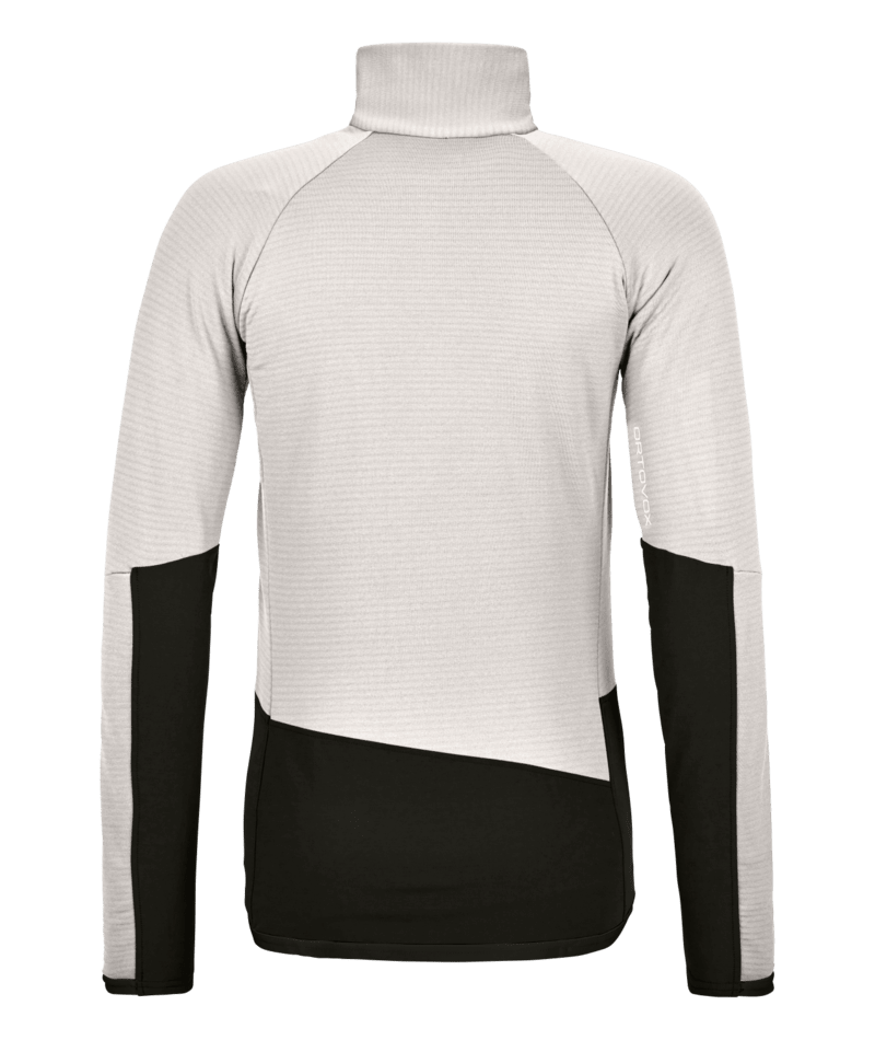"FLEECE RIB JACKET W" - "white tea"