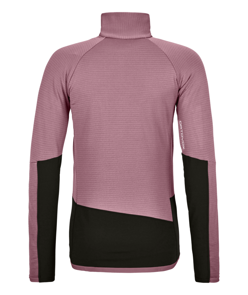 "FLEECE RIB JACKET W" - "dusk rose"