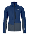 "FLEECE RIB JACKET W" - "blue nunatak"