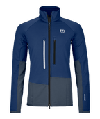 "FLEECE RIB JACKET W" - "blue nunatak"