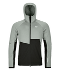 "FLEECE RIB HOODY M" - "green sage"