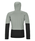 "FLEECE RIB HOODY M" - "green sage"