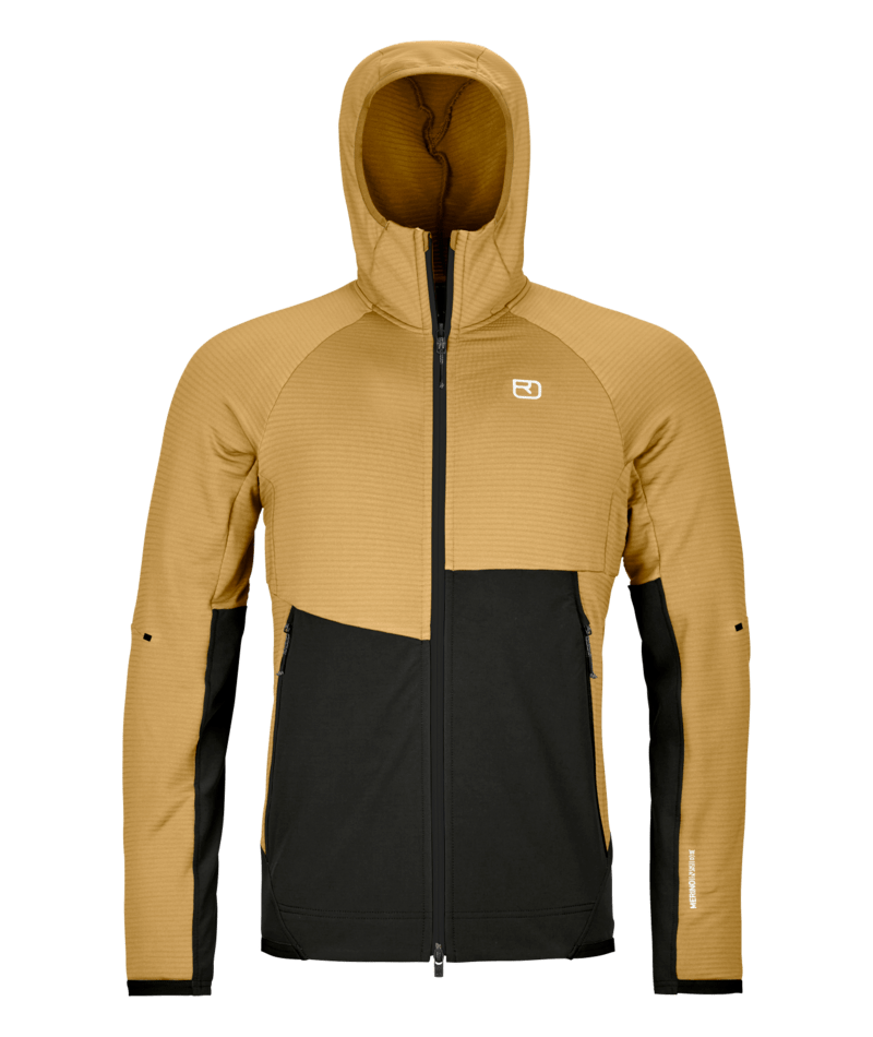 "FLEECE RIB HOODY M" - "wild cumin"