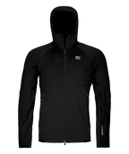 "FLEECE RIB HOODY M" - "black raven"