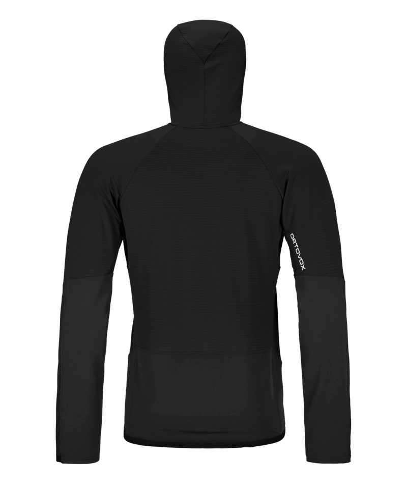 "FLEECE RIB HOODY M" - "black raven"