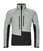 "FLEECE RIB JACKET M" - "green sage"